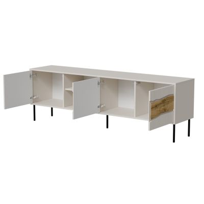 4. INSERTO 3D1W TV cabinet 190x40x61.5 cashmere + LED