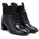 4. Women's insulated high-heeled ankle boots, black, Vinceza 58670