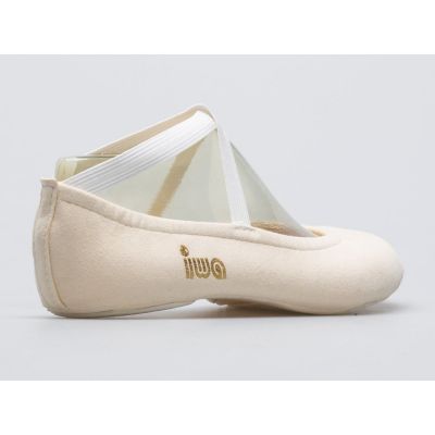 11. IWA 302 cream gymnastic ballet shoes