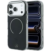 Mercedes Double Layer Iconic Logo MagSafe Case for iPhone 18 Pro Max / 17 Pro Max - Black