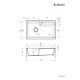 2. Deante Eridan ZQES10B granite sink 80x50 cm