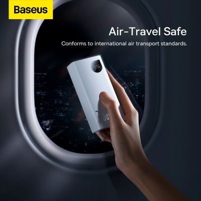 14. Baseus Adaman2 power bank with digital display 2x USB-A / 1x USB-C 10000mAh 30W - white