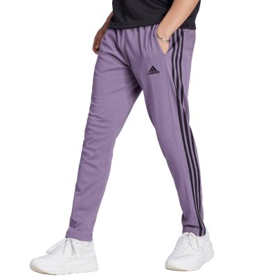 8. adidas Essentials Single Jersey Tapered Open Hem 3-Stripes M Pants IJ8699