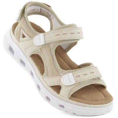 9. Rieker W RKR691 comfortable velcro sandals beige