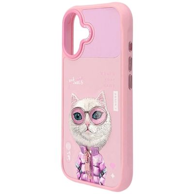 5. Nimmy Cool&Cute 2.0 Cat Case for iPhone 17 - Pink