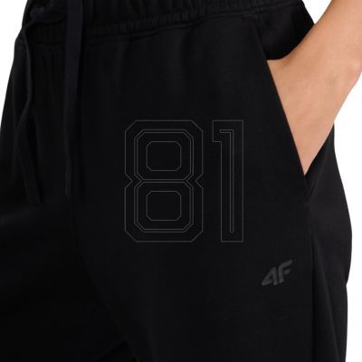 4. Women's trousers 4F CAS F1137 deep black 4FWMM00TTROF1137 20S