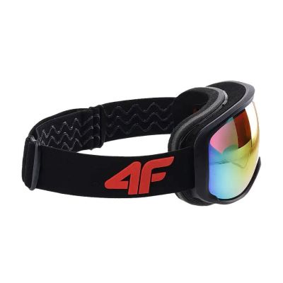 4. Boys' ski goggles with mirror coating 4F Junior 4FJWAW24AGOGU042-21S
