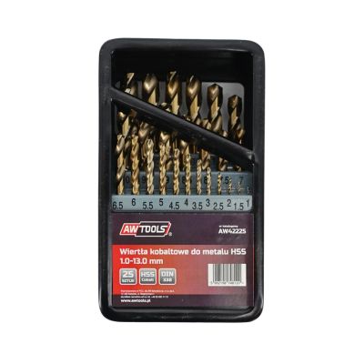 2. AWTOOLS METAL COBALT DRILL SET 25 pcs
