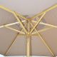11. WOODEN GARDEN UMBRELLA 250 CM FOLDABLE SAND