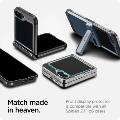 13. Spigen Glas.tR EZ Fit Tempered Glass for Samsung Galaxy Z Flip 6 - 2 pcs.