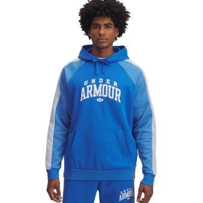 Men's Under Armour Rival Fleece Colorblock Hoodie Blue 6003958 402