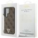 8. Guess Grip Stand 4G Triangle Strass Case for Samsung Galaxy S24 Ultra - Brown