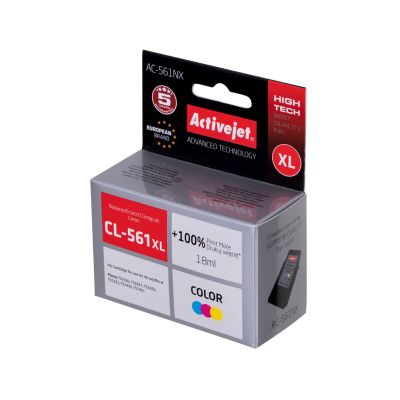 2. Activejet AC-561NX Ink (replaces Canon CL-561XL; Supreme; 18 ml; color: Cyan, Magenta, Yellow)