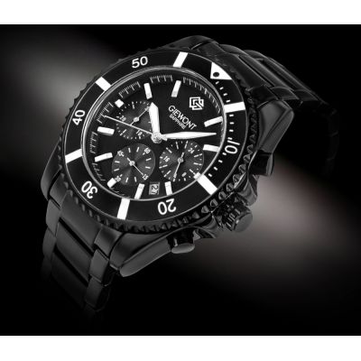 2. Men's Watch Giewont Chronograph Sapphire Black GW3970-B4