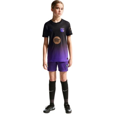 9. Nike FC Barcelona 2026/27 Match Away Kids' Jersey Black and Purple II1852 505