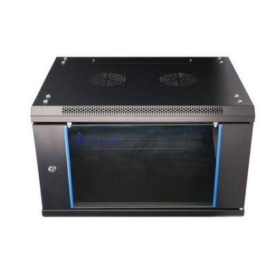 2. Extralink 6U 600x600 Black Wall-Mounted Rack Cabinet