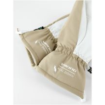 VIKING Ogama Women’s Down Ski Gloves, Lobster Mittens, Beige