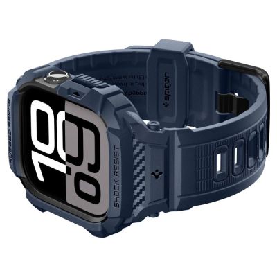 10. Spigen Rugged Armor Pro Strap for Apple Watch 42mm - Navy Blue