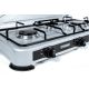 8. PROMIS KG400S GAS STOVE, 4-BURNER, SILVER