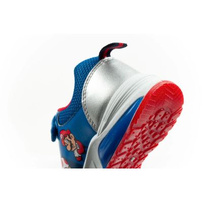 7. Leomil children's sports shoes Super Mario sneakers with velcro LED blue
