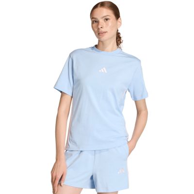 Women's adidas Essentials 3-Stripes Cotton T-shirt, light blue KB7119