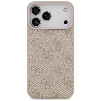 3. Guess 4G Ring Classic Logo MagSafena iPhone 17 Pro Max Case - Pink
