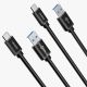 2. Dudao cable USB cable - USB Type C Super Fast Charge 1 m black (L5G-Black)