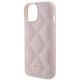 6. Guess Quilted Metal Logo case for iPhone 15 - pink