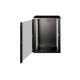 4. Digitus Unique 19" 16U wall-mounted network cabinet 600x450, glass door, black, undivided, assembled, 100kg