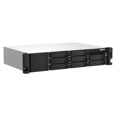 3. Qnap TS-873AeU-RP-4G, 2U, 8 x 2.5"/3.5" SATA, AMD Ryzen V1500B 4C/8T, 4GB DDR4 SODIMM (max. 64GB), 2 x 2.5GbE, optional 10GbE, Redundant PSU