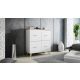 7. Chest of drawers LOTTA 110 4D white + sonoma oak