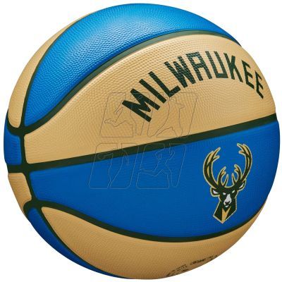 2. Wilson NBA Team City Edition Milwaukee Bucks Ball WZ4016517ID basketball