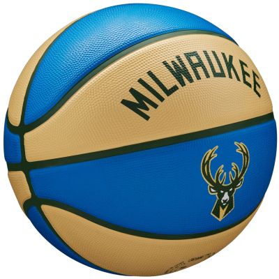 2. Wilson NBA Team City Edition Milwaukee Bucks Ball WZ4016517ID Basketball
