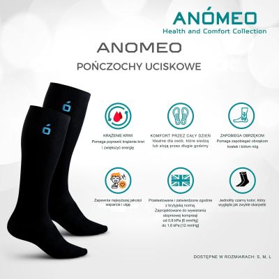 6. COMPRESSION SOCKS SIZE S ANOMEO