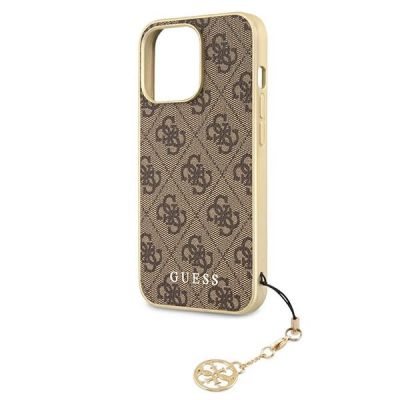6. Guess GUHCP13LGF4GBR iPhone 13 Pro / 13 6.1 "brown / brown hardcase 4G Charms Collection
