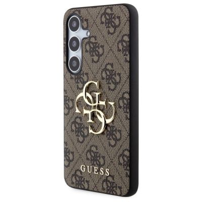 2. Guess 4G Big Metal Logo case for Samsung Galaxy S24 - brown