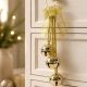 6. DECORATIVE BALL DECORATION, 46 CM LONG, GOLDEN