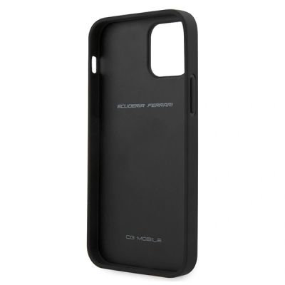 5. Ferrari Off Track Quilted Case for iPhone 12 / 12 Pro - Black