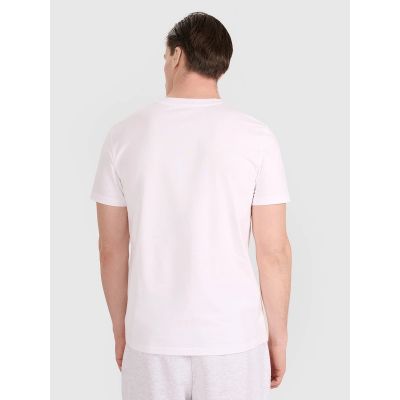 2. Men's regular t-shirt with volleyball print 4F 4FRAW25TTSHM3237-10S