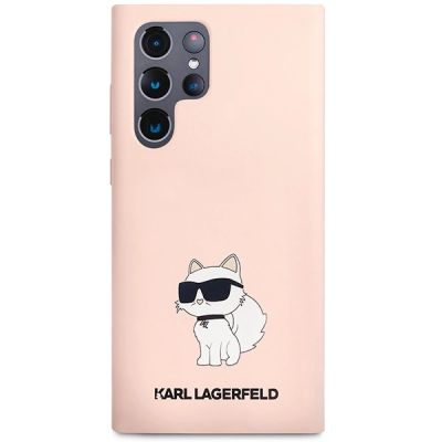3. Karl Lagerfeld KLHCS23LSNCHBCP S23 Ultra S918 hardcase pink/pink Silicone Choupette