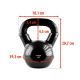 28. Kettlebell cast iron Black HMS KNV08