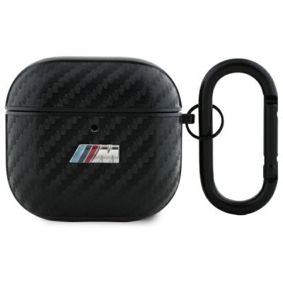 BMW BMA4CMPUCA AirPods 4 cover black/black PU Carbon M Collection