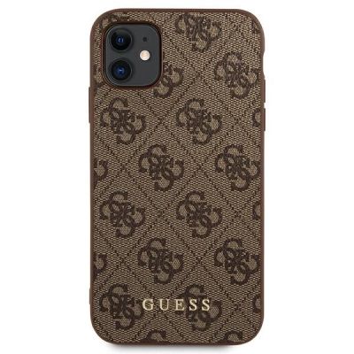 3. Guess 4G Metal Gold Logo Case for iPhone 11 / Xr 6.1" - Brown