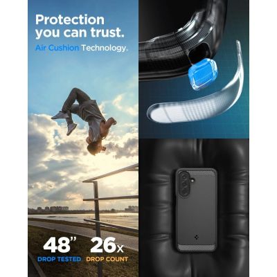 7. Spigen Rugged Armor Case for Samsung Galaxy A27 5G - Matte Black