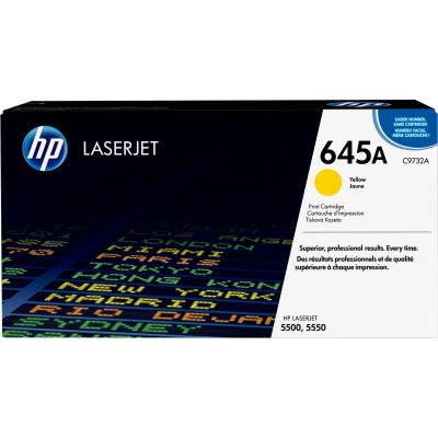 2. HP 645A original yellow LaserJet toner cartridge