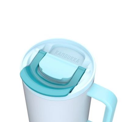 13. Kambukka Rio Tumbler 950ml Frosty Coconut Thermo Mug with Telescopic Straw