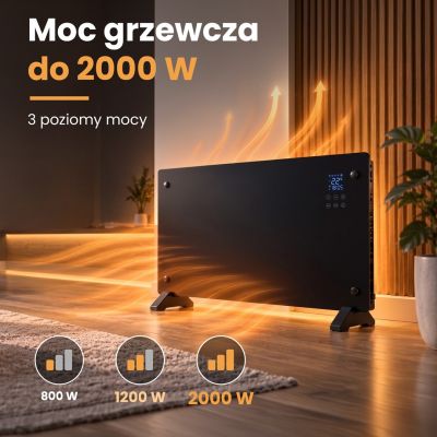6. Extralink Smart Panel Heater 2000W | Black