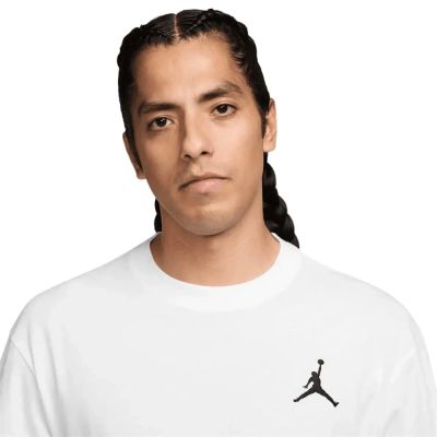 3. Men's Air Jordan Embroidered Jumpman White T-Shirt – IF5566-100