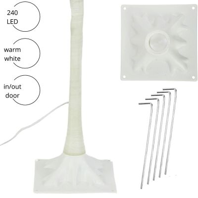 4. DECORATIVE TREE 240 LED 180 CM WHITE
