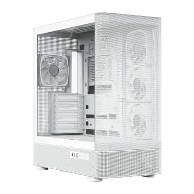 7. MODECOM VOLCANO AQ 300 ARGB MIDI CASE WHITE